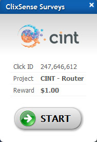 Ysense Daily survey routers CINT